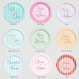 "Custom 9" Paper Plates" - Party Plates and Bowls in multicolorassorted-colors by Papel Custom Design