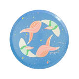 "Zodiac Pisces Dinner Plates - Set of 8" - Party Plates and Bowls in pink by Jollity and Co