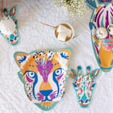 "Safari Cheetah Plates (8)" - Party Plates and Bowls in purple by MA FÊTE