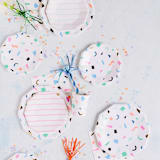 "Happy Everything Small Plates" - Party Plates and Bowls in multicolor by Jollity and Co