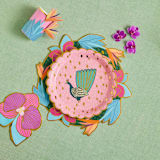 "Tropical Dinner Plates, Peacocks - Pack of 8" - Party Plates and Bowls in multicolorassorted-colors by MA FÊTE