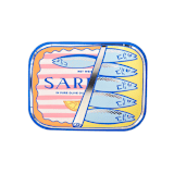 "Le Dinner Sardine Can Dinner Plates - Set of 8" - Party Plates and Bowls in multicolor by Jollity and Co