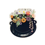 "Cauldron Dinner Paper Plates - Pack of 8" - Party Plates and Bowls in blue by MA FÊTE