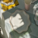 "Signature Dinner Plates, Pink (4)" - Party Plates and Bowls in pink by MA FÊTE
