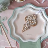"Signature Dinner Plates, Mint (4)" - Party Plates and Bowls in green by MA FÊTE