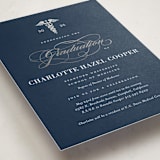 "Medical Degree" - Graduation Party Invitations in Navy by Jill Means - Detail