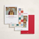 "Grad Party" - Graduation Party Invitations in Confetti by Pixel and Hank - Back of Card Options