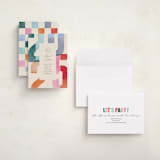 "Grad Party" - Graduation Party Invitations in Confetti by Pixel and Hank - Assembled