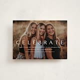 "Celebration" - Graduation Party Invitations in Cotton by Kasia Labocki - Front