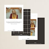 "Iconic" - Graduation Party Invitations in Sand by Creo Study - Back of Card Options