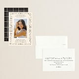 "Iconic" - Graduation Party Invitations in Sand by Creo Study - Assembled