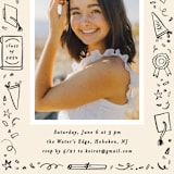 "Iconic" - Graduation Party Invitations in Sand by Creo Study - Detail