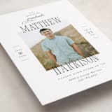 "Posh Party" - Graduation Party Invitations in Tuxedo by Pink House Press - Detail