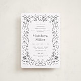 "Hand-drawn Grad Frame" - Graduation Party Invitations in Ink by Darryl Don Doctor - Front