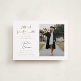 "Grad Party Time" - Graduation Party Invitations in Marigold by Ashlee Townsend - Front