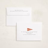 "Pennant Party" - Graduation Party Invitations in Cardinal by Catherine Culvenor - FREE Recipient Addressing