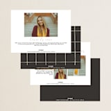 "Iconic" - Graduation Party Invitations in Sand by Creo Study - Back of Card Options