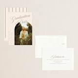 "Modern Curves" - Graduation Party Invitations in Almond by Morgan Kendall - Assembled