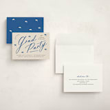 "Celebrate the Grad" - Graduation Party Invitations in Azure by Louise Kay - Assembled