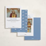 "Classically done" - Graduation Party Invitations in Country Blue by Inkblot Design - Back of Card Options
