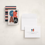 "Grad Letter Pic" - Graduation Party Invitations in Denim by Alethea and Ruth - Assembled