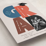 "Grad Letter Pic" - Graduation Party Invitations in Denim by Alethea and Ruth - Detail