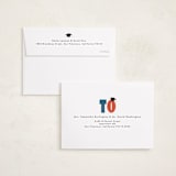 "Grad Letter Pic" - Graduation Party Invitations in Denim by Alethea and Ruth - FREE Recipient Addressing