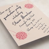 "Sparkle and Rhythm Celebration" - Graduation Party Invitations in Fuchsia by Sarah Rosenthal - Detail