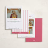 "PhotoBook" - Graduation Party Invitations in Peony by Baumbirdy - Back of Card Options