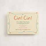 "Cin cin" - Graduation Party Invitations in Verona by Stephanie Heinrich Godbout - Front