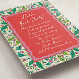 "Whimsical Hand Illustrated Crest" - Graduation Party Invitations in Peony by Jackie Crawford - Detail