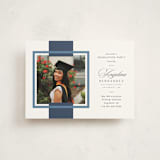 "Preppy Frame" - Graduation Party Invitations in Navy by Owl and Toad - Front