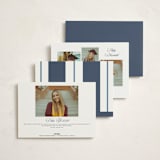 "Preppy Frame" - Graduation Party Invitations in Navy by Owl and Toad - Back of Card Options