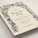 "future in bloom" - Graduation Party Invitations in Ink by Jamie Alexander - Detail