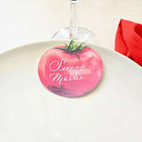 "Watercolor Tomato Place Cards-Personalized Set of 10" - Party Place Cards in red by Inkspiringletters