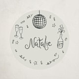 "Party Cheer" - Party Stickers in Chalkboard by Kelly Watkins - Front