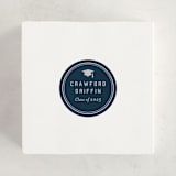 "grad ribbon" - Party Stickers in Navy by Sarah Curry - In Use