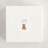 "Antique Teddy Bear" - Party Stickers in Apple by Becky Nimoy - In Use