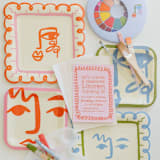 "Essential Art Party Pack" - Party Set in multicolor by POP Party Supplies
