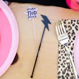 "Lightning Bolt Stir Sticks" - Party Stir Sticks in multicolorassorted-colors by Atomic Kraftworks
