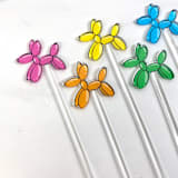 "Balloon Dog Stir Sticks" - Party Stir Sticks in multicolorassorted-colors by Atomic Kraftworks