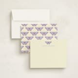 "Butterfly Notecard" - Personalized Stationery Cards in Periwinkle by IGGI - Assembled