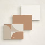 "Arch" - Personalized Stationery Cards in Coffee by elithing - Back of Card Options