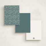 "Boldish" - Personalized Stationery Cards in Ocean by Owl and Toad - Back of Card Options