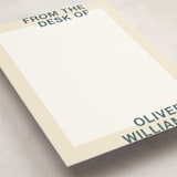 "Boldish" - Personalized Stationery Cards in Ocean by Owl and Toad - Detail
