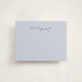 "While" - Personalized Stationery Cards in Raisin by Lea Delaveris - Front