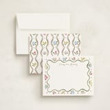 "Bloom" - Personalized Stationery Cards in Basil by Sarah Knight - Assembled