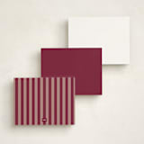 "Laurent" - Personalized Stationery Cards in Wine by Pati Cascino - Back of Card Options