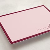 "Laurent" - Personalized Stationery Cards in Wine by Pati Cascino - Detail