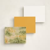 "Wildflower Meadow" - Personalized Stationery Cards in Spring by Holly Whitcomb - Back of Card Options